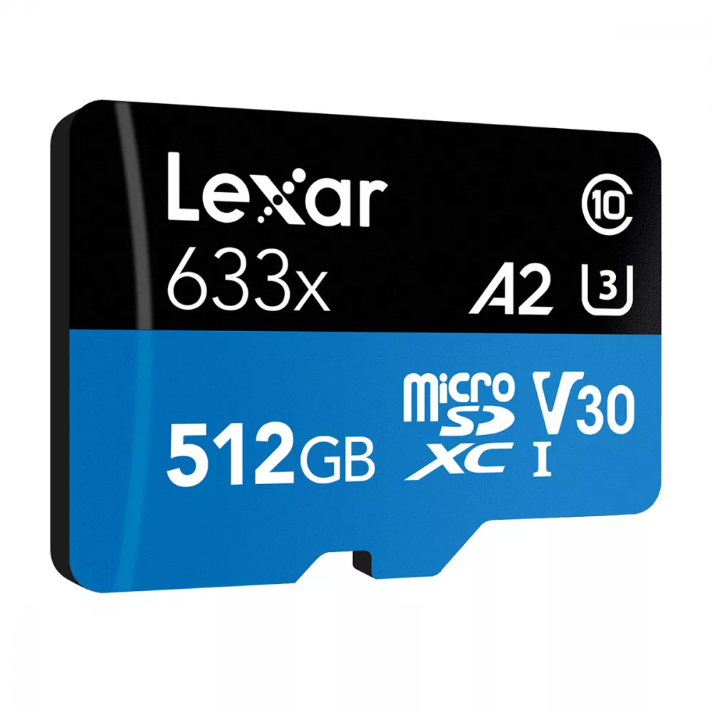 Карта памяти Lerax Micro SDXC Card 633x Class 10 UHS-I U3 512 Gb (547205) - фото 2