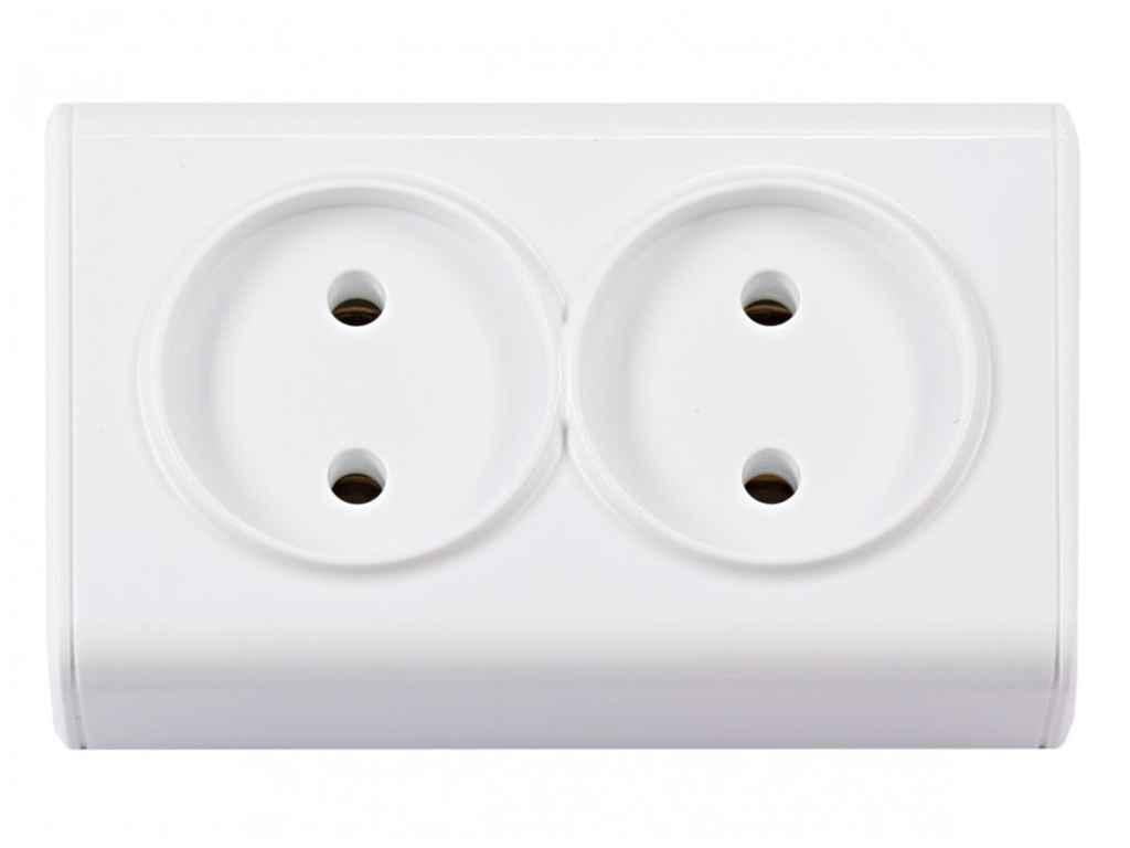 Розетка Luxel двойная Miniature керамика 20 (1017792)