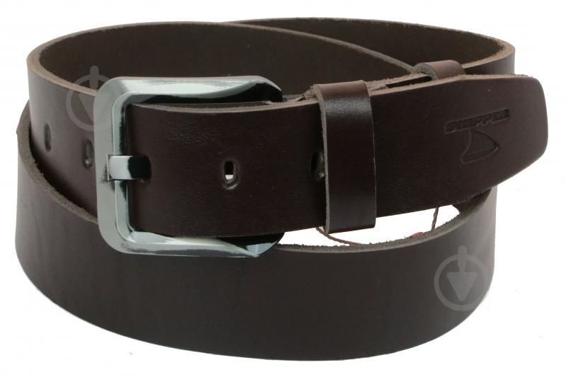 Кожаный ремень Skipper 110-130 x 4.5 см Коричневый (1151-45)