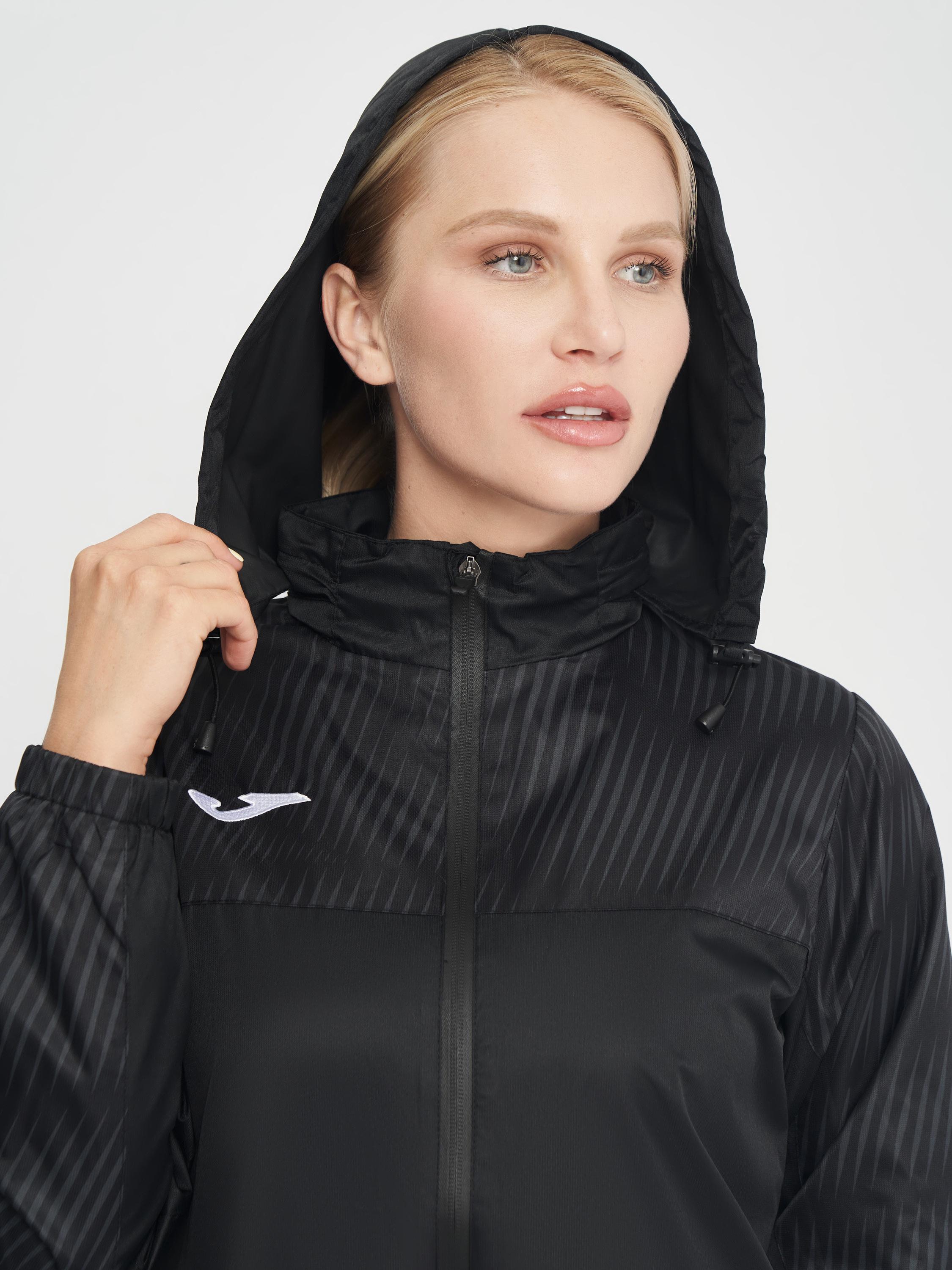 Куртка ветрозащитная Joma 901708.100 Montreal Raincoat XL Black (8445456417378) - фото 4