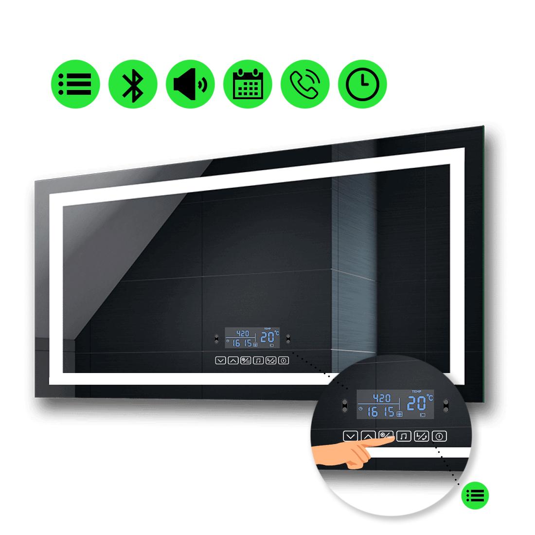 LED-зеркало 80x60 см с Smart-блоком Karnet (karnetg38)