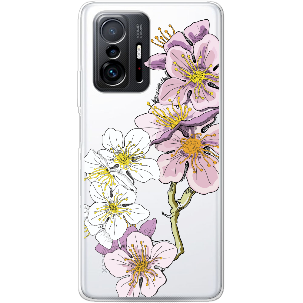 Чехол BoxFace Xiaomi 11T / 11T Pro Cherry Blossom Прозрачный силикон (43423-cc4-43423)