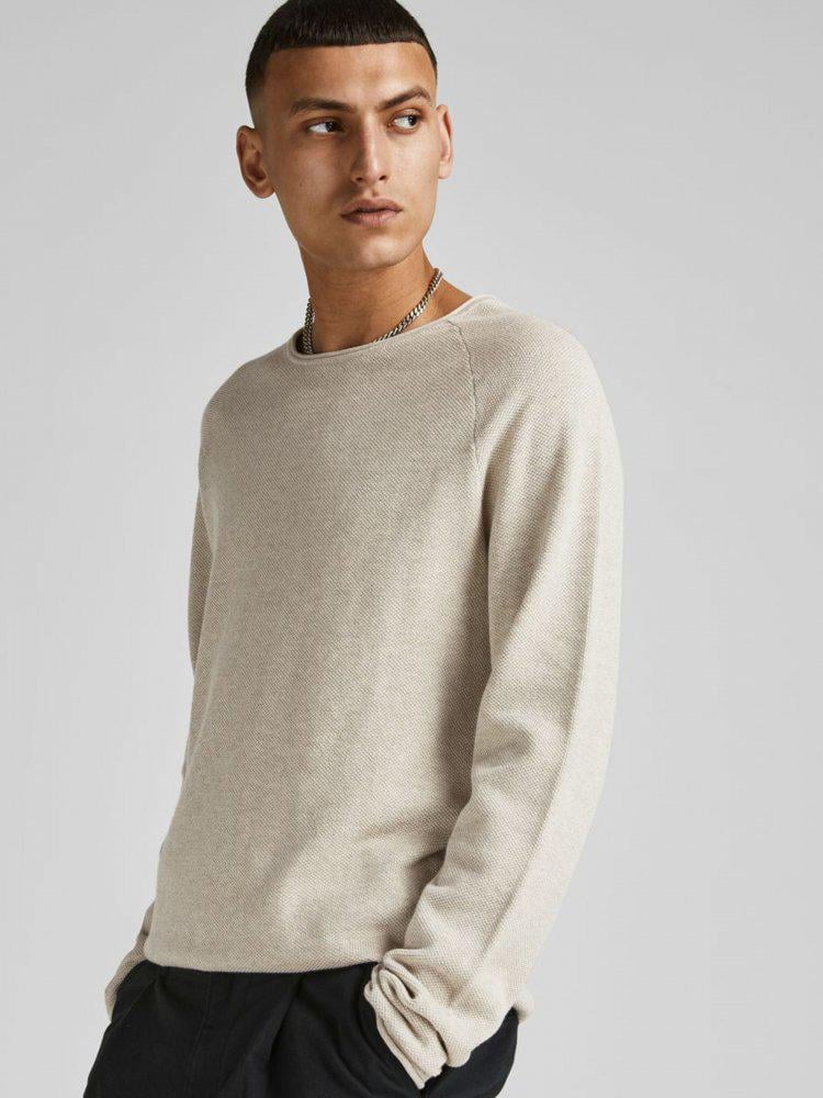 Светр Jack & Jones Hill Knit Бежевий S (21374456)