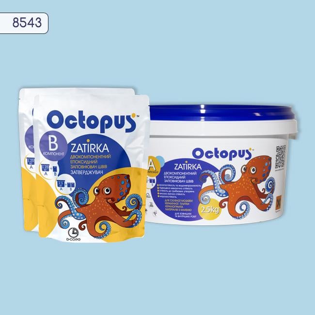 Затирка для плитки Octopus Zatirka 8543 эпоксидная 2,5 кг