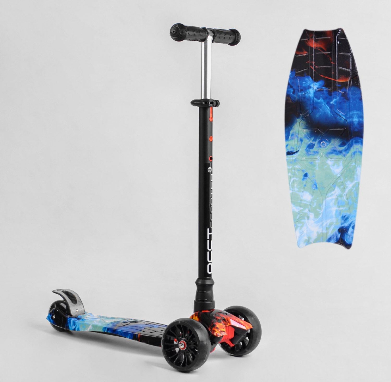 Самокат Best Scooter Maxi S-10808 Синий - фото 2