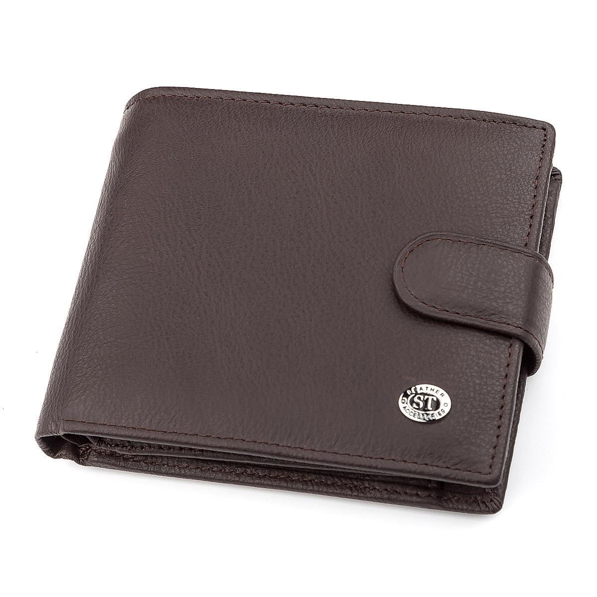 Мужской кошелек ST Leather 18340 Коричневый (ST138)
