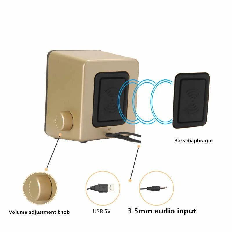Колонки Speaker FT-280 2.0 для ПК ноутбука 2х3W - фото 4
