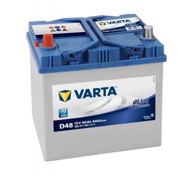 Акумулятор автомобільний Varta Blue Dynamic EN D48 6СТ-60Ah Аз ASIA 540A (560411054)