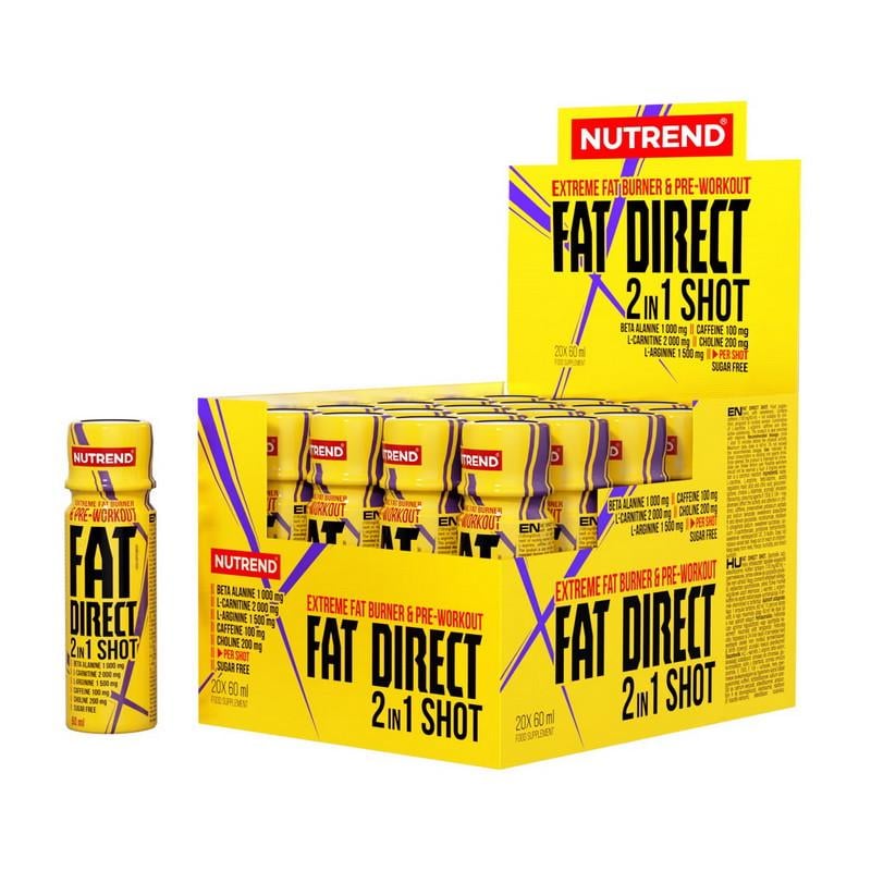 Комплексный жиросжигатель Nutrend Fat Direct Shot 20х60 мл (22033-01) - фото 1