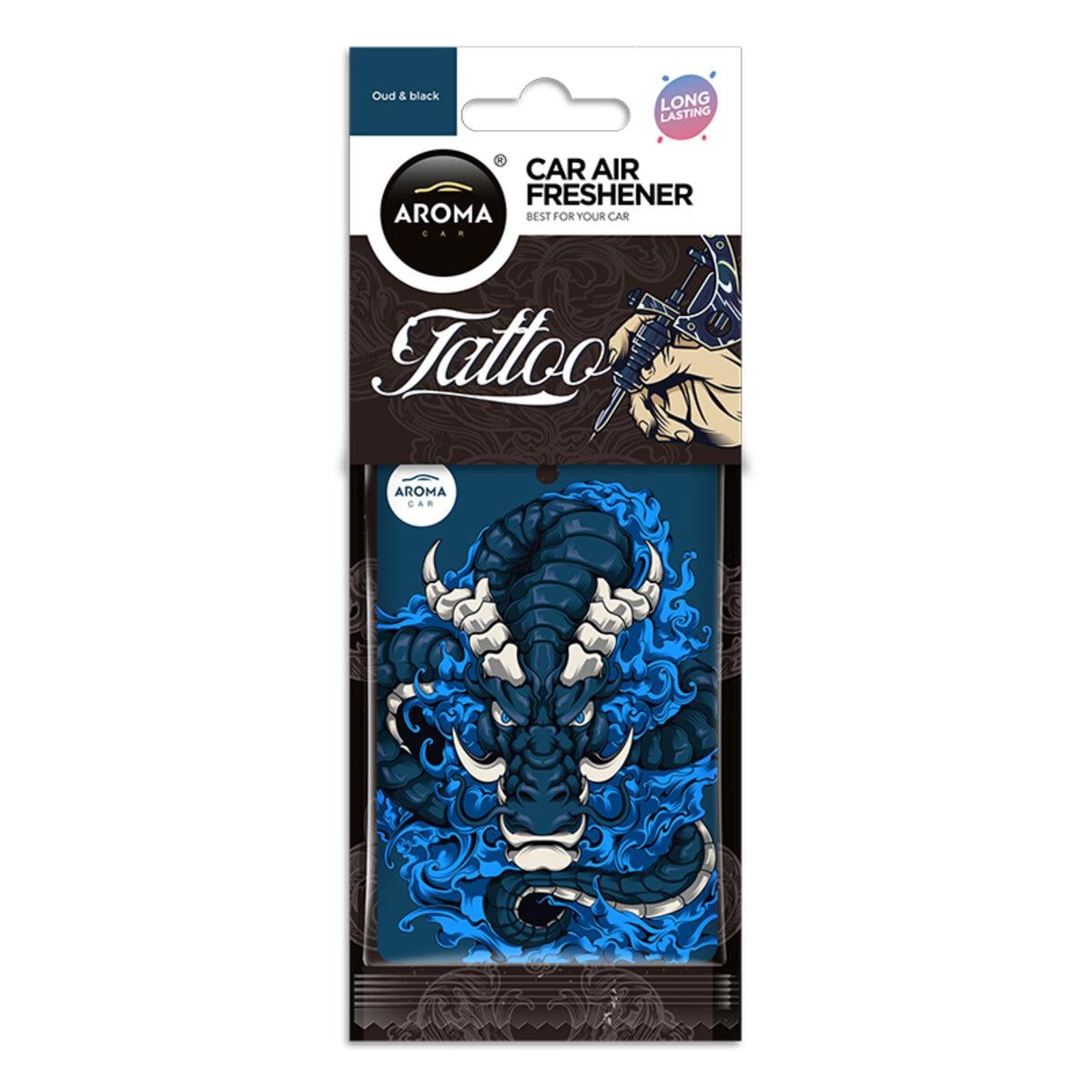 Ароматизатор Aroma Car Cellulose Tattoo Oud & Black (12626) Ароматизатор Aroma Car Cellulose Tattoo Oud & Black (12626)