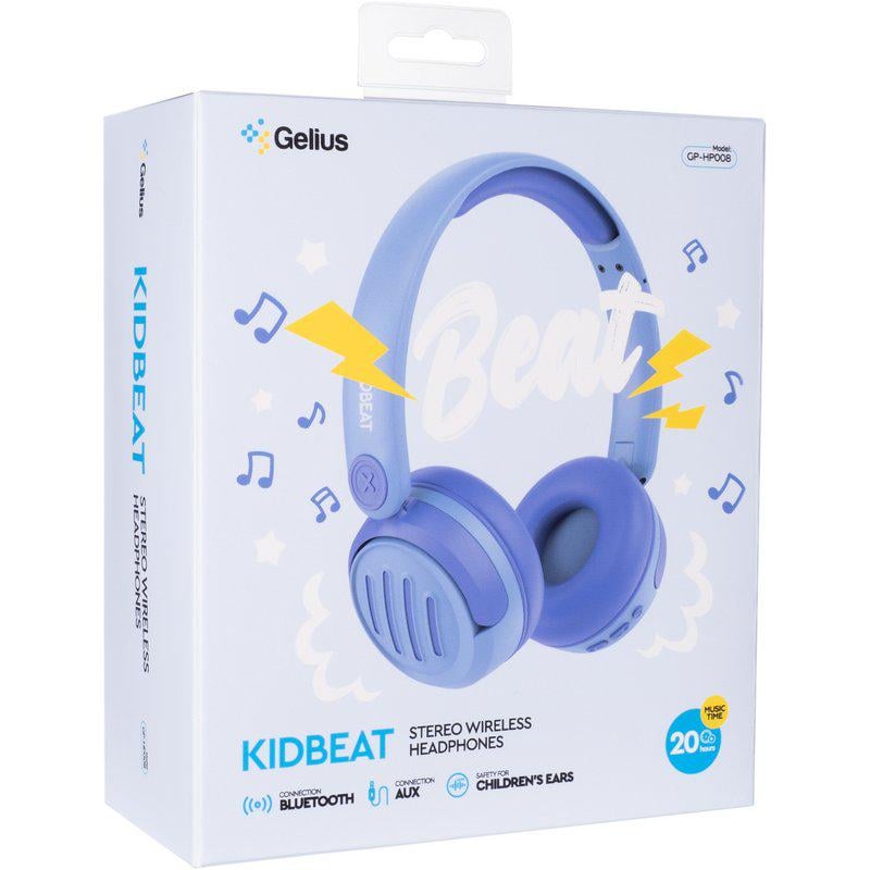 Наушники детские беспроводные Gelius KIDBeat GP HP-008 Blue (101287) - фото 5 Наушники детские беспроводные Gelius KIDBeat GP HP-008 Blue (101287) - фото 5