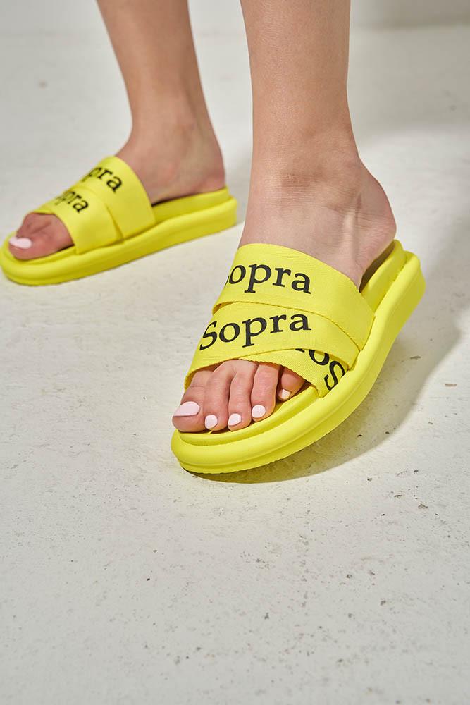Шлепанцы женские SOPRA р. 38 Желтый (160669)