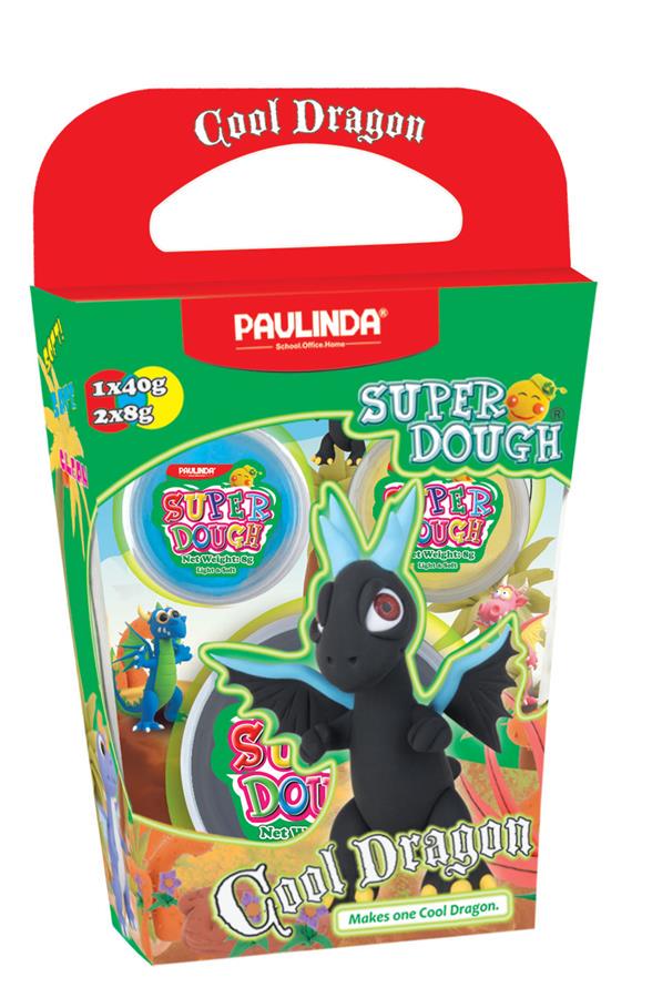 Маса для ліплення Paulinda Super Dough Cool Dragon Чорний (PL-081378-17)