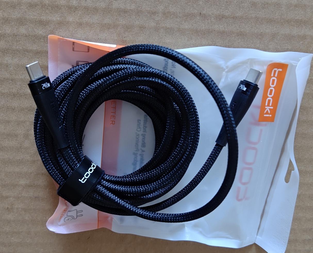 Кабель Toocki 764 TXCTT3-BSC01 Type-C/Type-C 240 Вт 3 м Black (25043146) - фото 3 Кабель Toocki 764 TXCTT3-BSC01 Type-C/Type-C 240 Вт 3 м Black (25043146) - фото 3