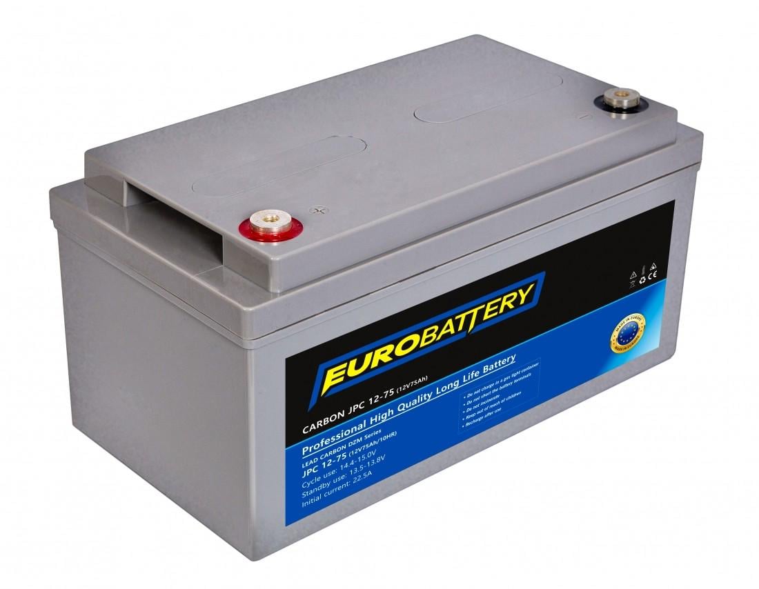 Аккумулятор для ИБП EuroBattery JPC12-75 DZM карбоновый 12V 75 Ач (677)