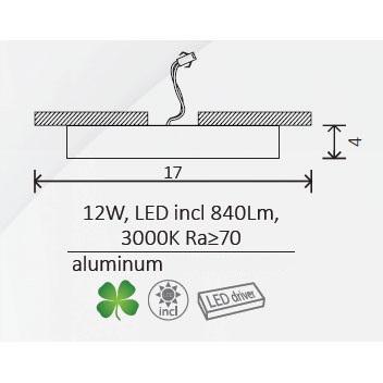 Світильник стельовий Arte Lamp Angolo A3012PL-1WH 12W LED Білий (11323476) - фото 4