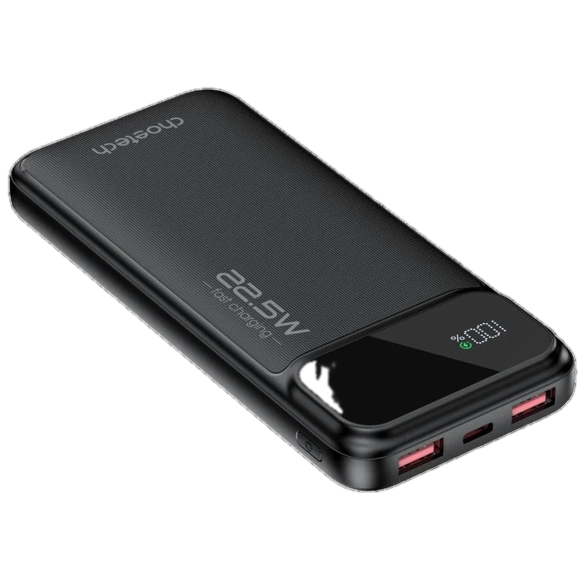 Повербанк Choetech B728 10000 мАг 22.5W швидка зарядка 3 USB-порти Чорний (28443010) - фото 2