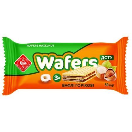 Вафлі з начинкою Wafers Горіхові 50 г (214216)