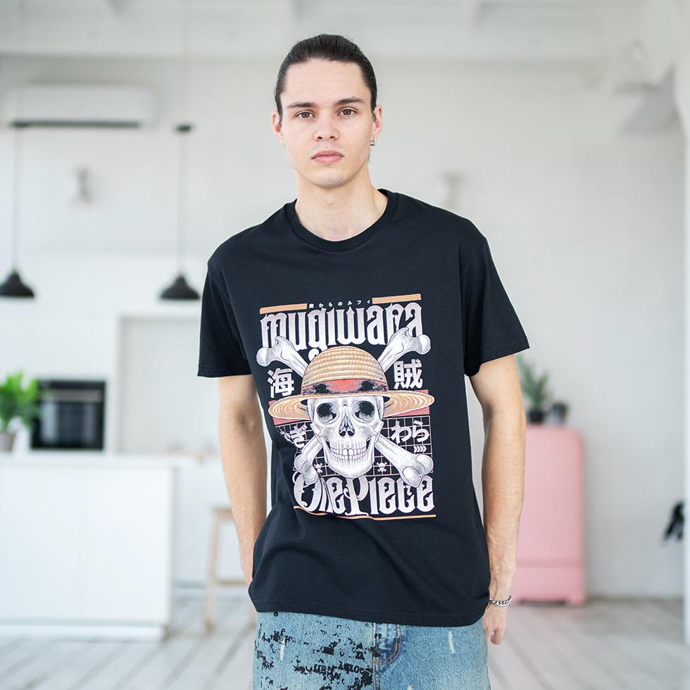 Футболка унисекс One Piece Mugiwara L Черный (00000002069)