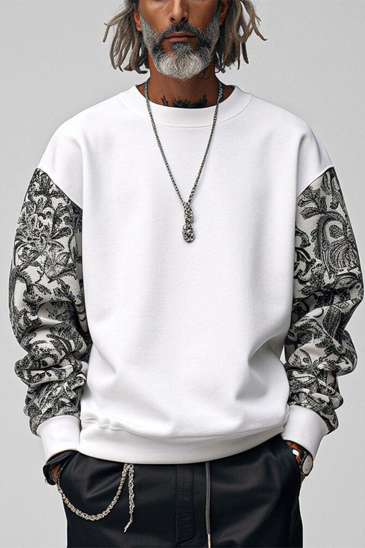 Світшот чоловічий з принтом Pin-000-30641 XXXL Білий (2711524748) Світшот чоловічий з принтом Pin-000-30641 XXXL Білий (2711524748)