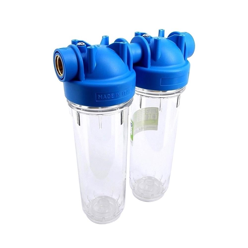 Фильтр магистральный для воды ATLAS ZA3120680 DP DUO TS 1" ОТ 10" 45С 8 bar KIT Прозрачный (AKD55892)