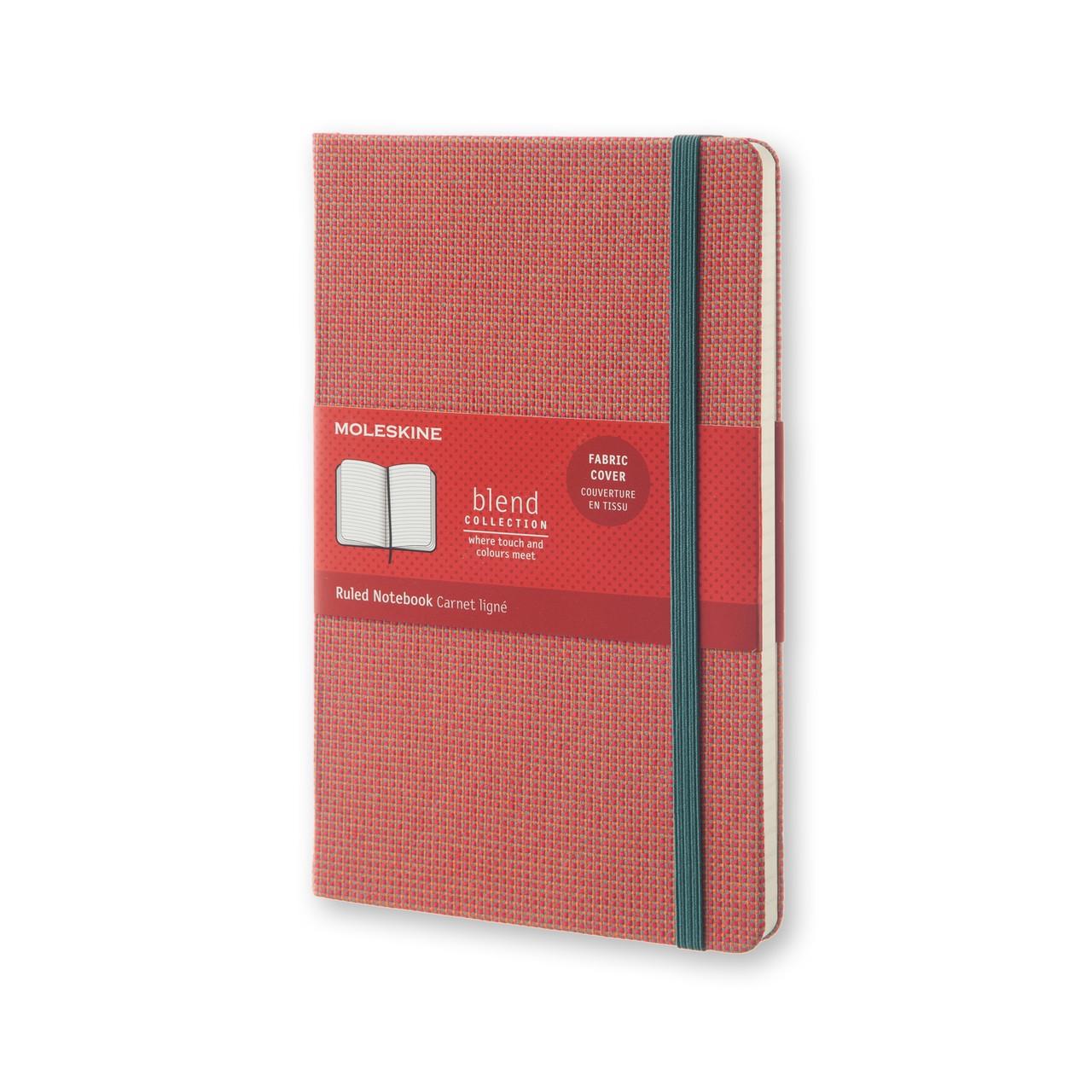 Блокнот Moleskine Limited Blend средний 240 страниц красный в линейку в тканевой обложке 13х21 см (8051272893557)