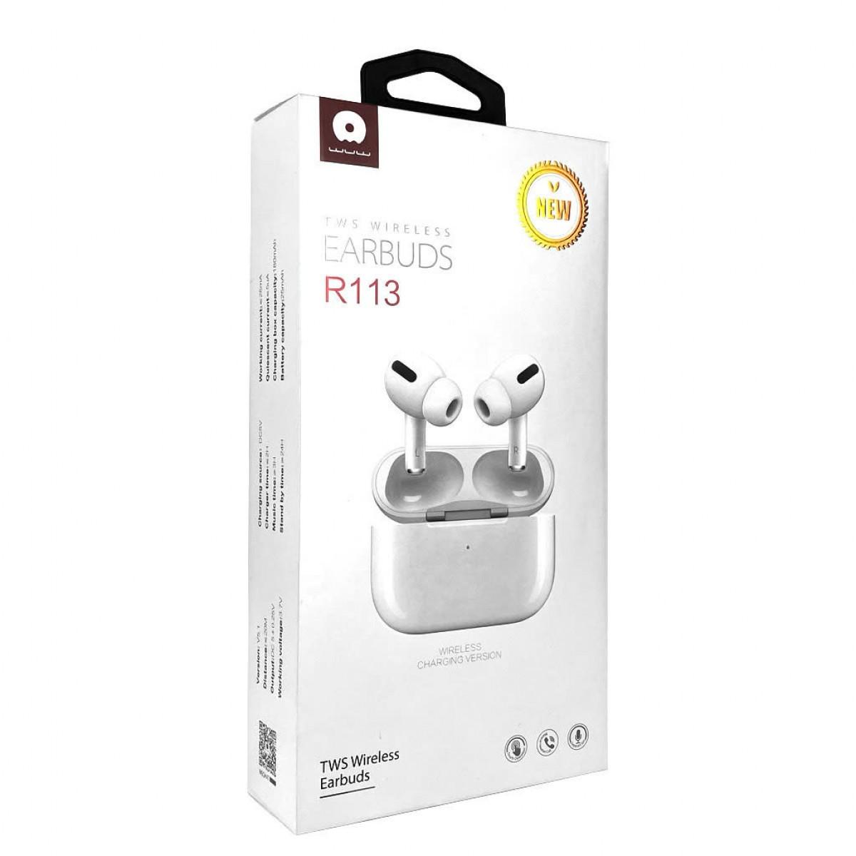 Беспроводные Bluetooth наушники WUW R113 White - фото 4