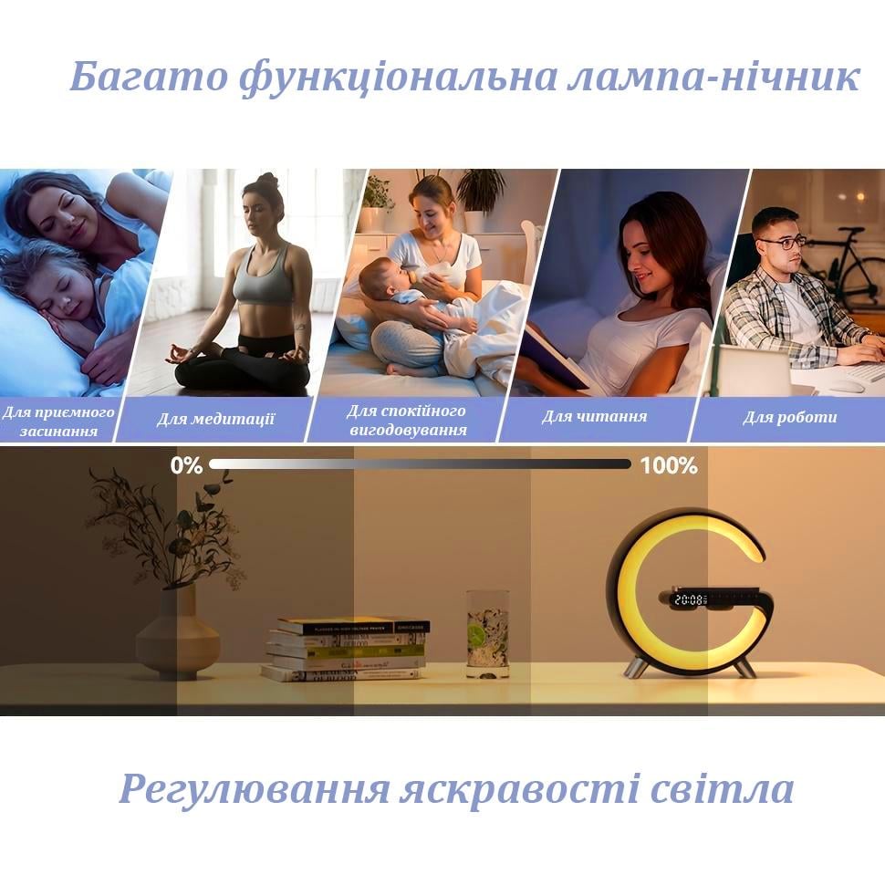 Ночник HappyLight WS-1816 G-Smart Light Sound Machine RGB 10W 15W (12832148) - фото 11 Ночник HappyLight WS-1816 G-Smart Light Sound Machine RGB 10W 15W (12832148) - фото 11