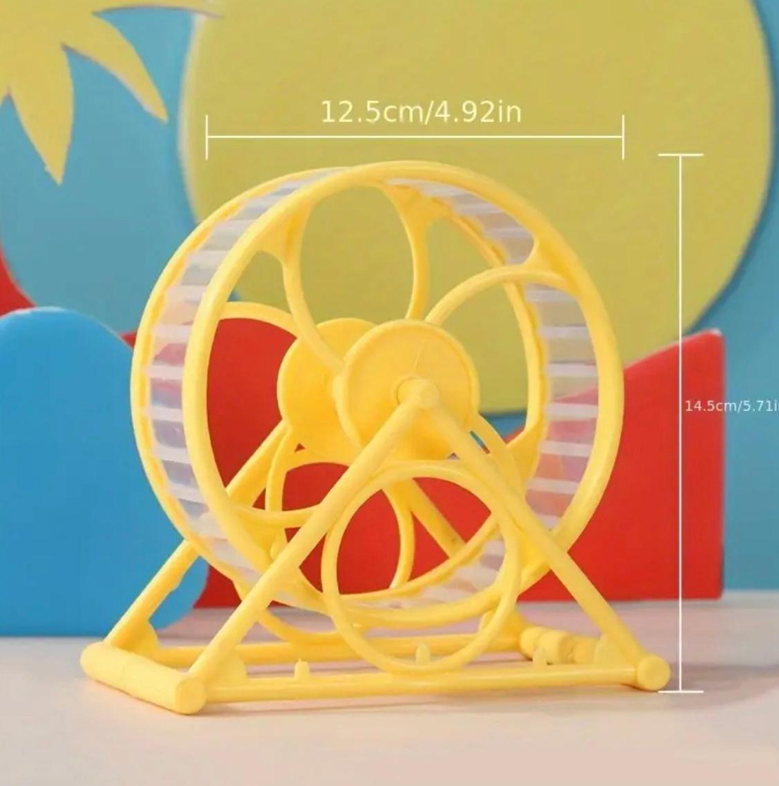 Колесо тренажер для хом'яків 14 см Yellow (29875638) - фото 7