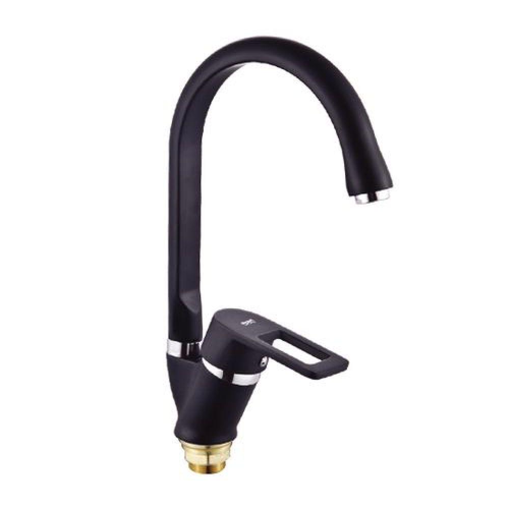 Смеситель для кухни Zerix Z5130-6 Черный (19202)