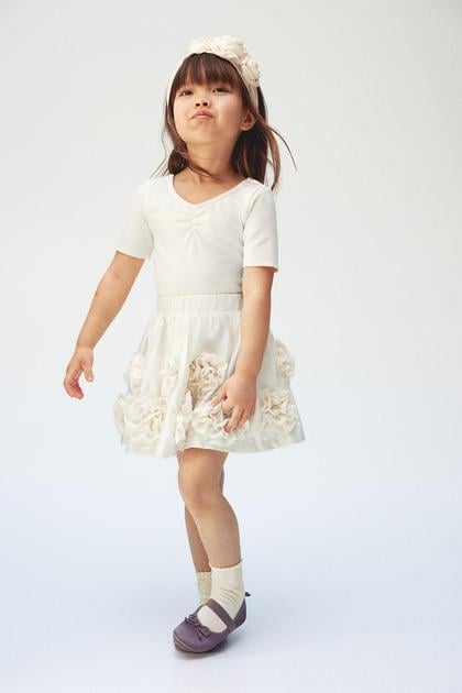 Спідниця H&M 1225113 98-104 см Молочний