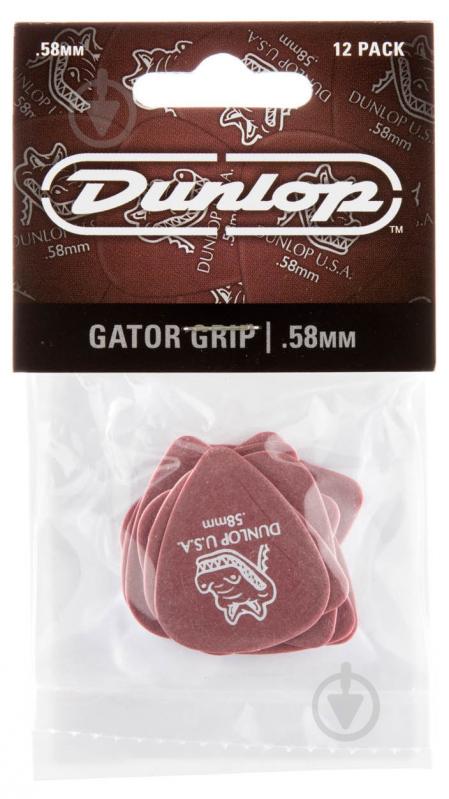 Медіатори Dunlop 417P.58 Gator Grip Player Pack 0.58 mm (12 шт.) - фото 1