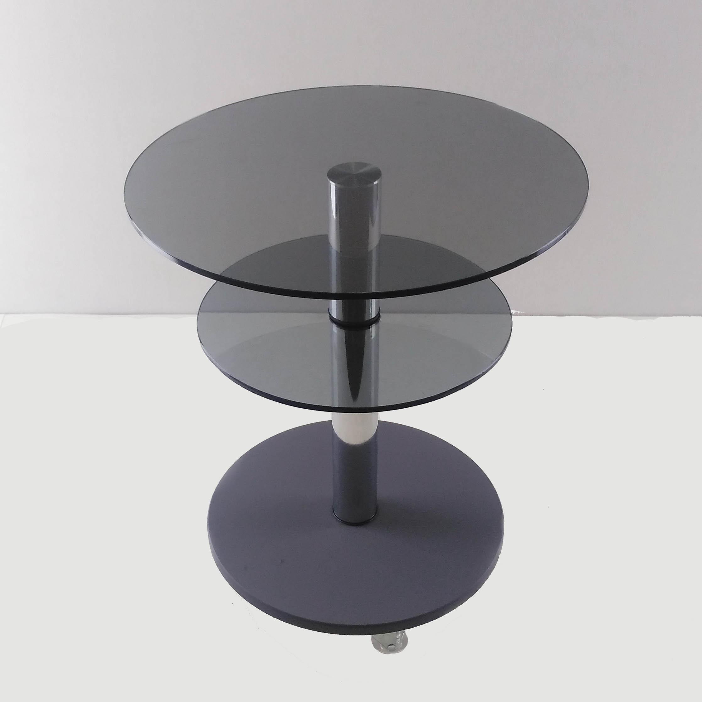 Стол журнальный стеклянный Commus Bravo Light K gray-gray-chr60 Серый (411810198) - фото 3 Стол журнальный стеклянный Commus Bravo Light K gray-gray-chr60 Серый (411810198) - фото 3