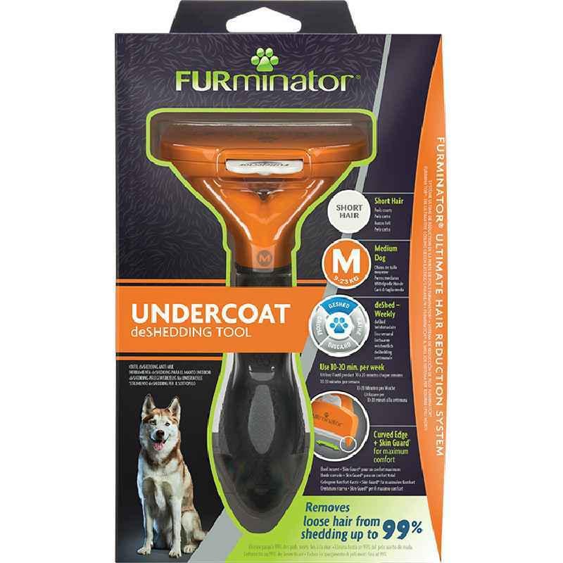Фурминатор для короткошерстных собак FURminator Short Hair Medium Breed Dog M (691665)