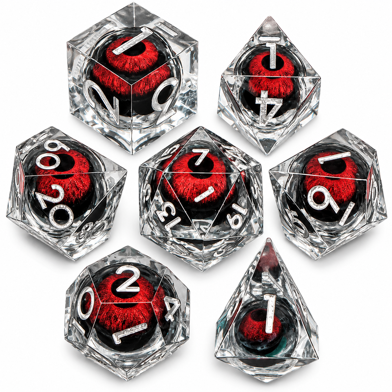 Набор кубиков для игры Dungeons&Dragons 7 шт. Красный (1013-845-00)