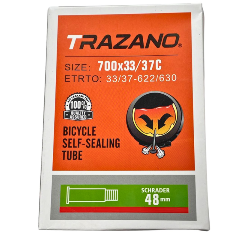 Велокамера Trazano 700x33/37C с герметиком ниппель Schrader AV 48 мм (401243) Велокамера Trazano 700x33/37C с герметиком ниппель Schrader AV 48 мм (401243)