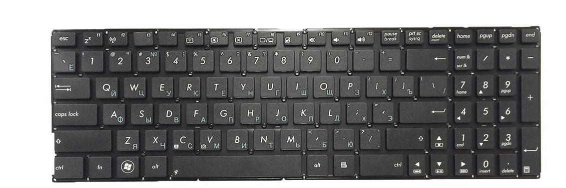 Клавіатура для ноутбука Asus A556 A556UF матова (0KNB0-610QRU00)