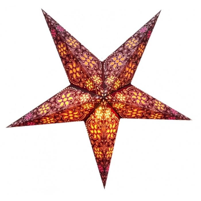 Світильник Зірка картонна 5 променів Brown CYCLONE (9050085)