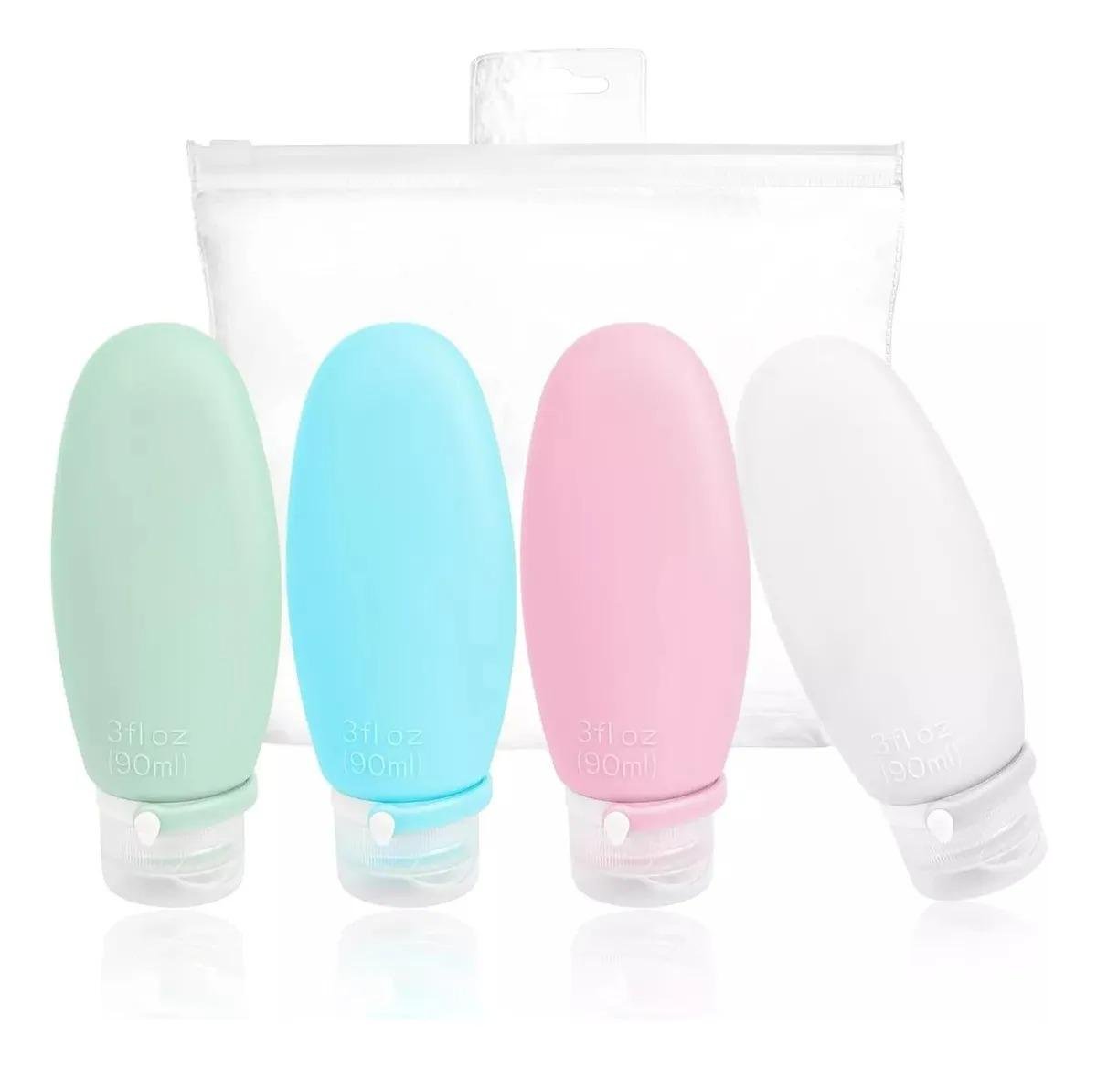 Набор емкостей для косметики 4шт. Разноцветный (33343) Набор емкостей для косметики 4шт. Разноцветный (33343)