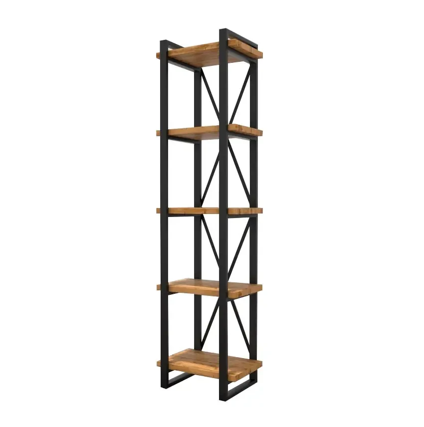 Стеллаж лофт офисный узкий 180х80х35 см (ЛФ 0022)