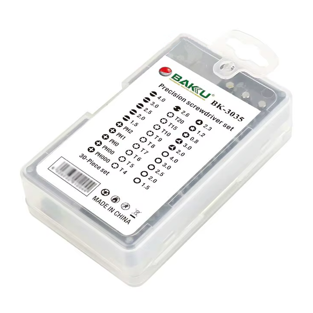 Отвертка цанговая BAKU BK-3035 с набором бит/прецизионные отвертки Transparent (110291-2) - фото 9