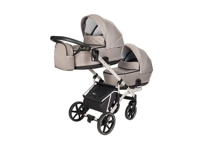 Коляска детская функциональная Angelini Velio Duo Lux 2в1 Бежевый