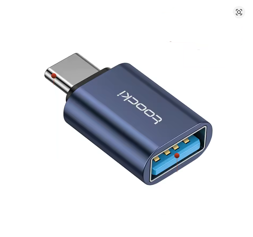 Адаптер Toocki OTG 3.0 USB Type-C-USB A Синій (TQ-OTG01-CA-BLU)