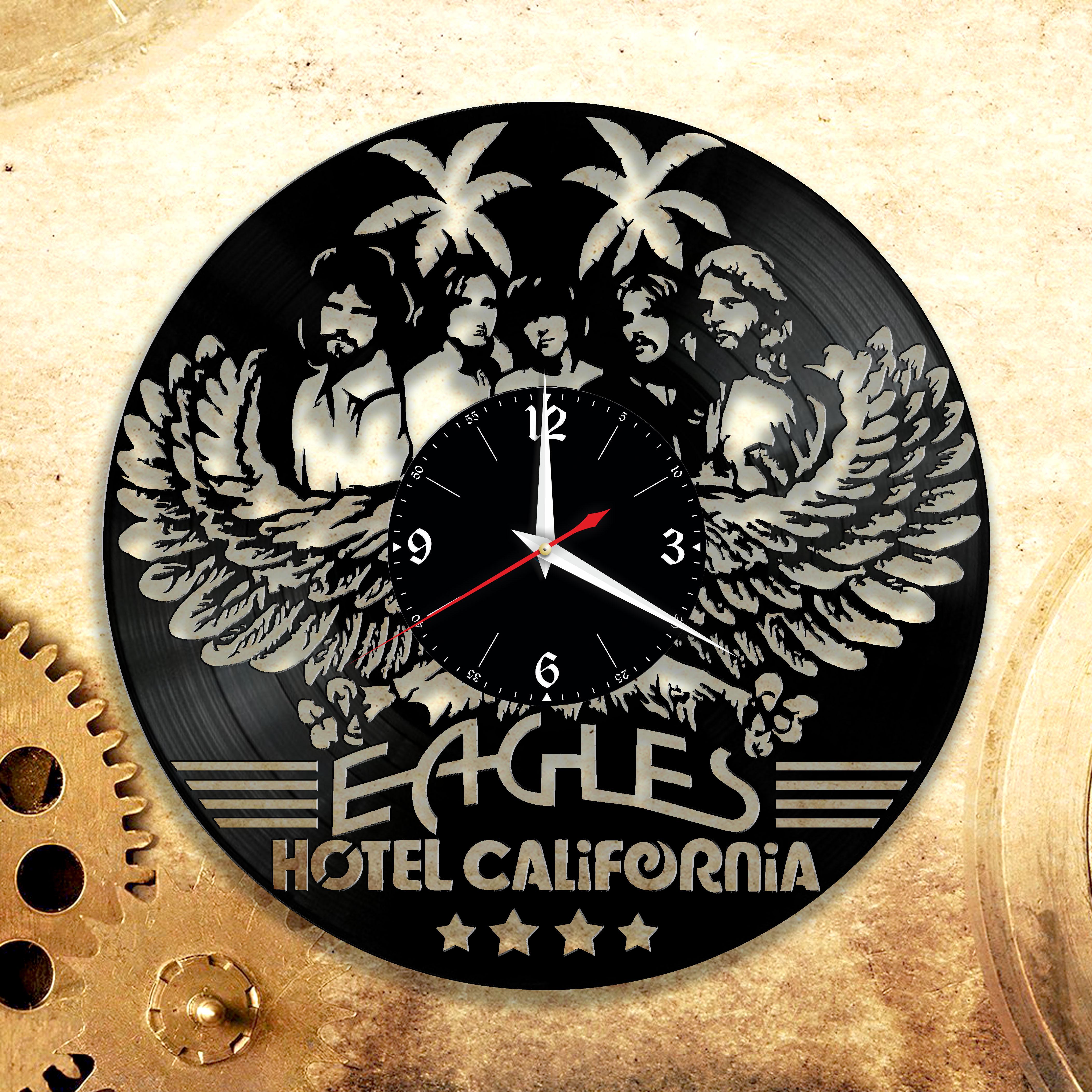 Часы настенные Рок группа Eagles 2976 из виниловой пластинки