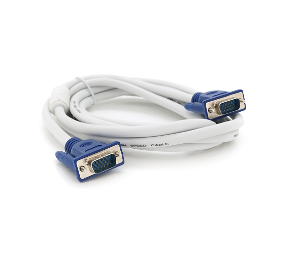 Кабель Merlion VGA M - M 1,8 м 1 феррит White/Blue (26449768)