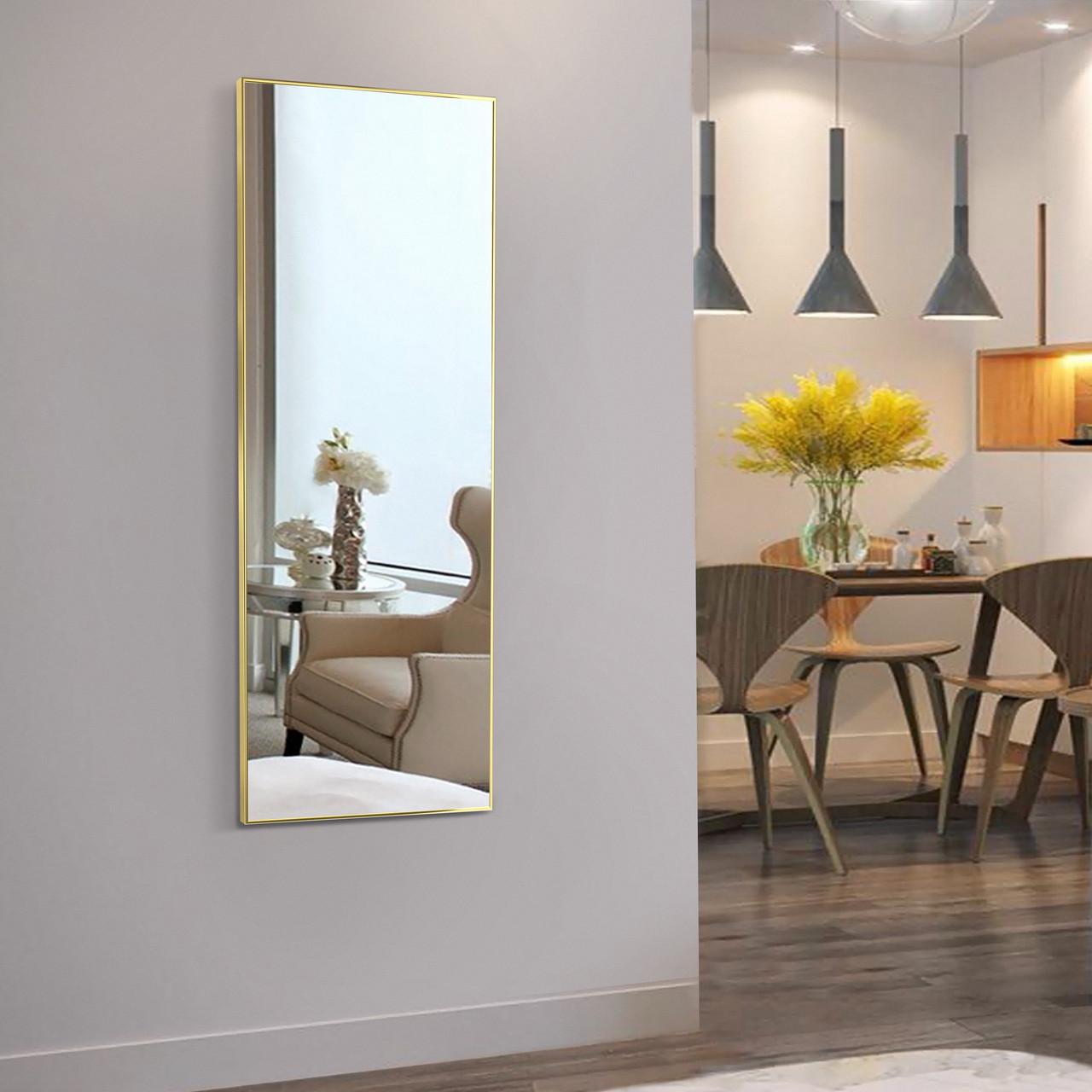 Зеркало настенное в алюминиевой раме Art-Com 1500х700 мм Золотой (ALP-Gold)