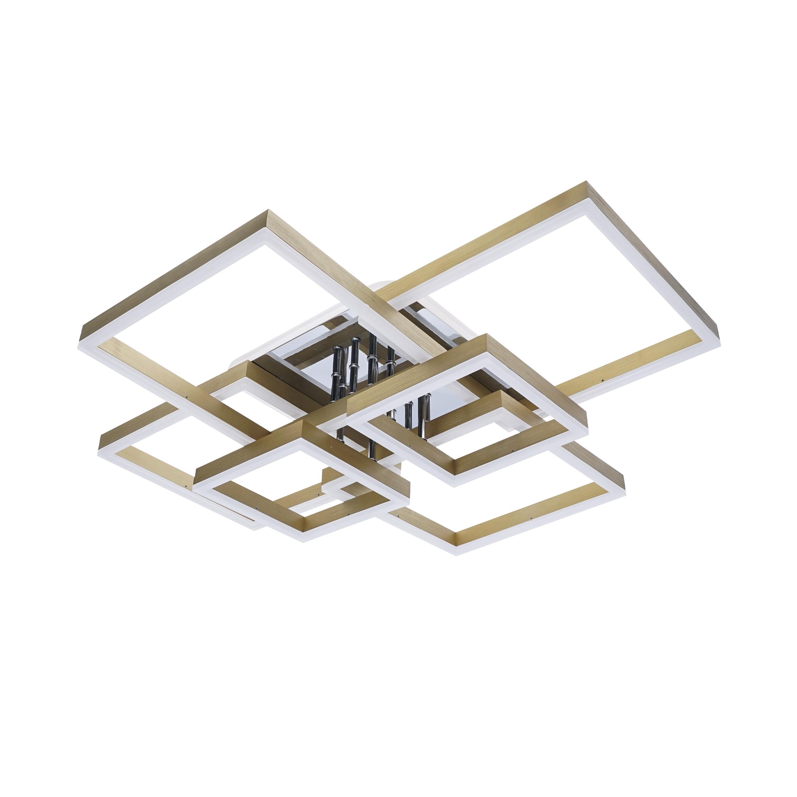 Люстра светодиодная Sirius DK5845/6 GOLD+CR RGB 256W+10W (000034575)