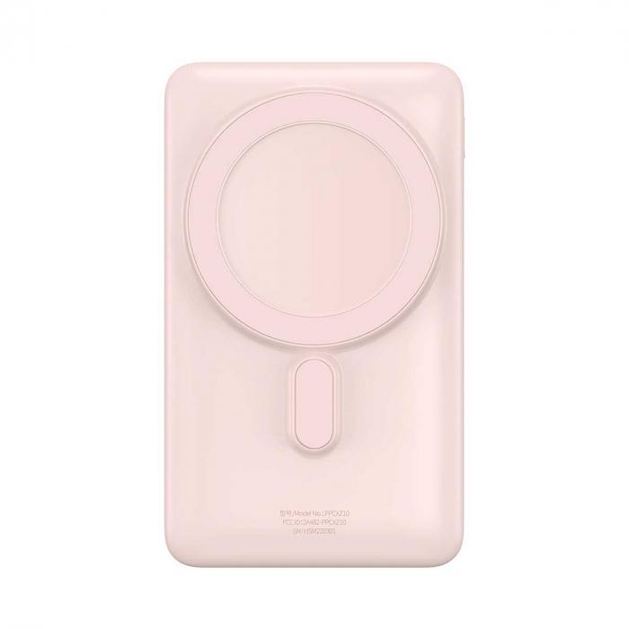 Портативна батарея Baseus Magnetic Bracket Wireless Fast Charge 10000 mAh 20 W PPCX000004 Pink (1970847978)