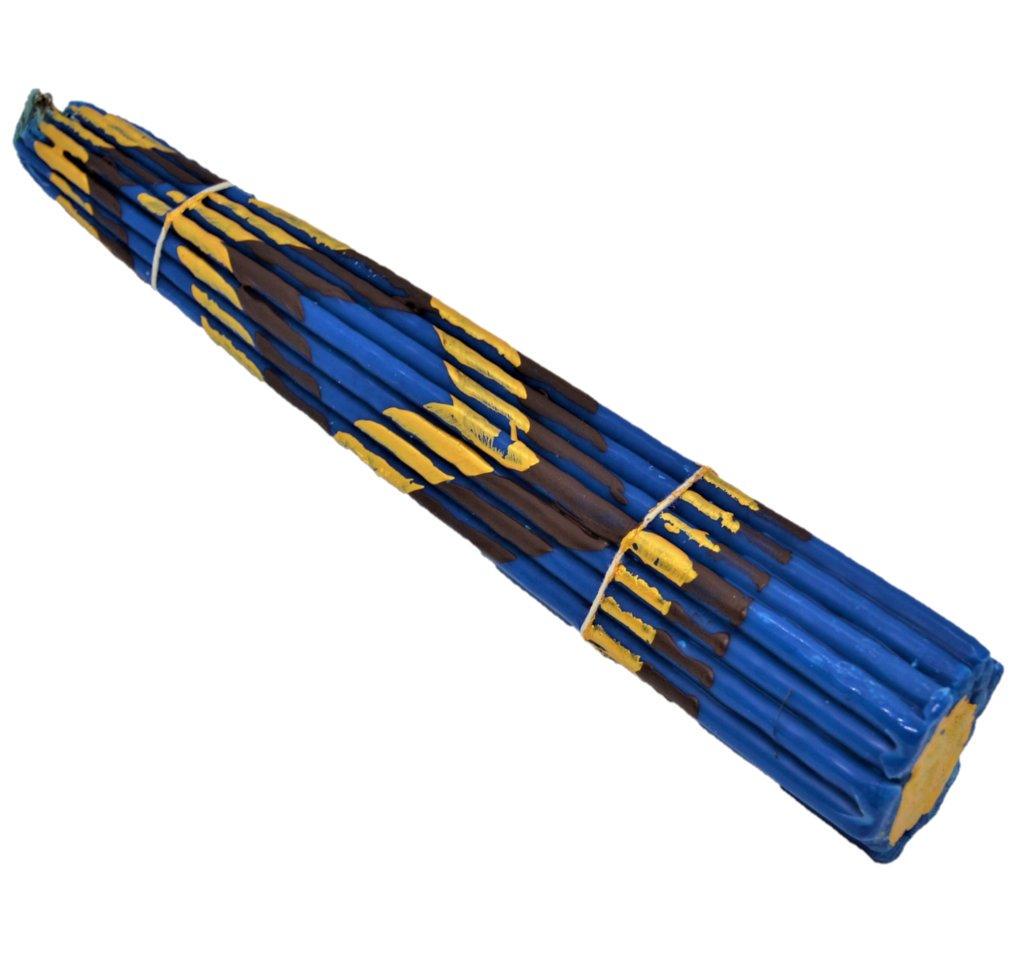 Свічки Єрусалимські парафінові 25 см 33 шт. Синій (101-2991) - фото 2