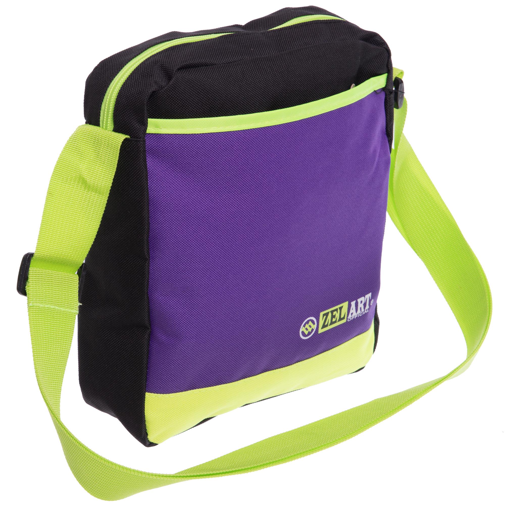 Сумка спортивная кросс боди Zelart GA-6016 полиэстер 29х23х8 см Фиолетовый (GA-6016_Фиолетовый)